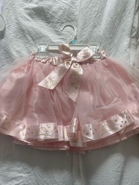 Disney Tutu Pink Tulle Princess Bow Skirt